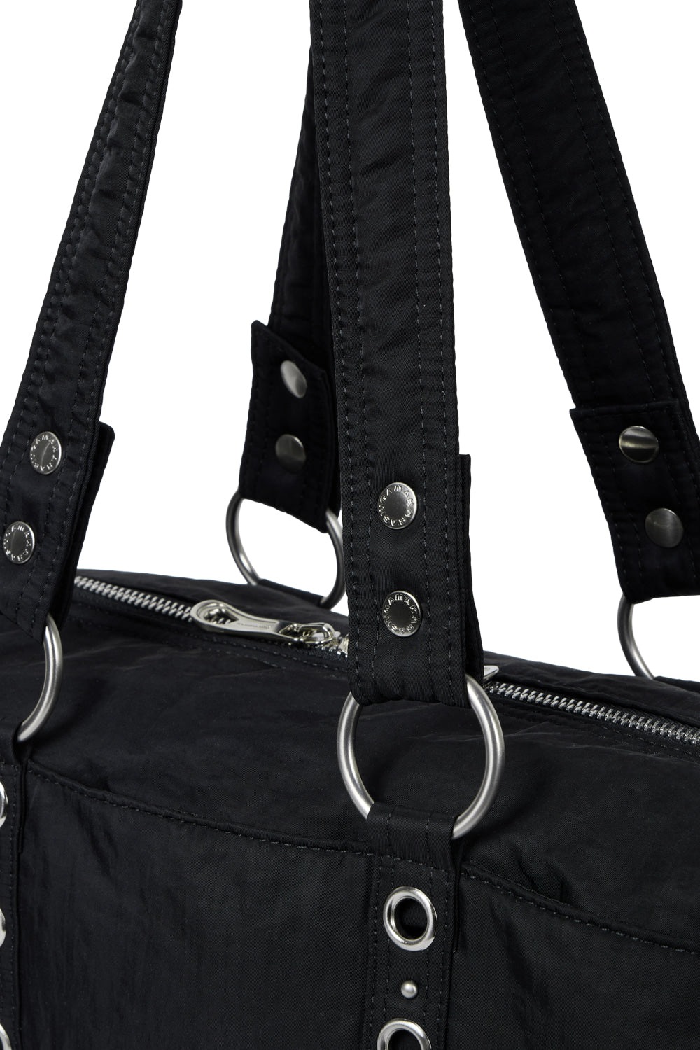 IUGA - Nylon Eyelet Duffle Bag (Black)