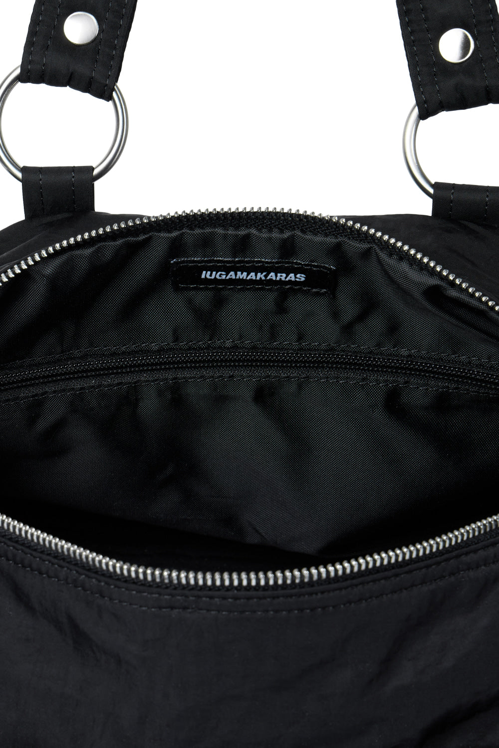 IUGA - Nylon Eyelet Duffle Bag (Black)