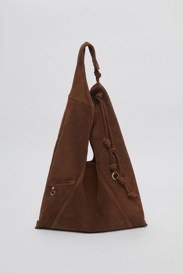 Knotted layer bag(Suede brown)