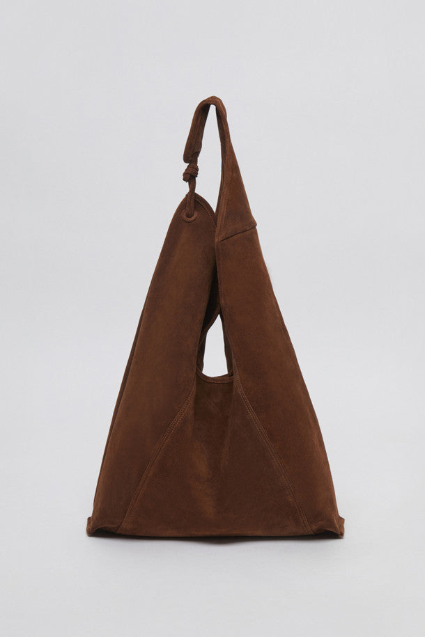 Knotted layer bag(Suede brown)