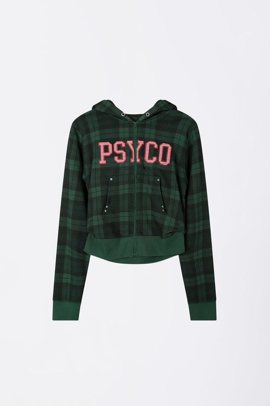 Sculptorpage - Cottage Zip-Up Hoodie Check