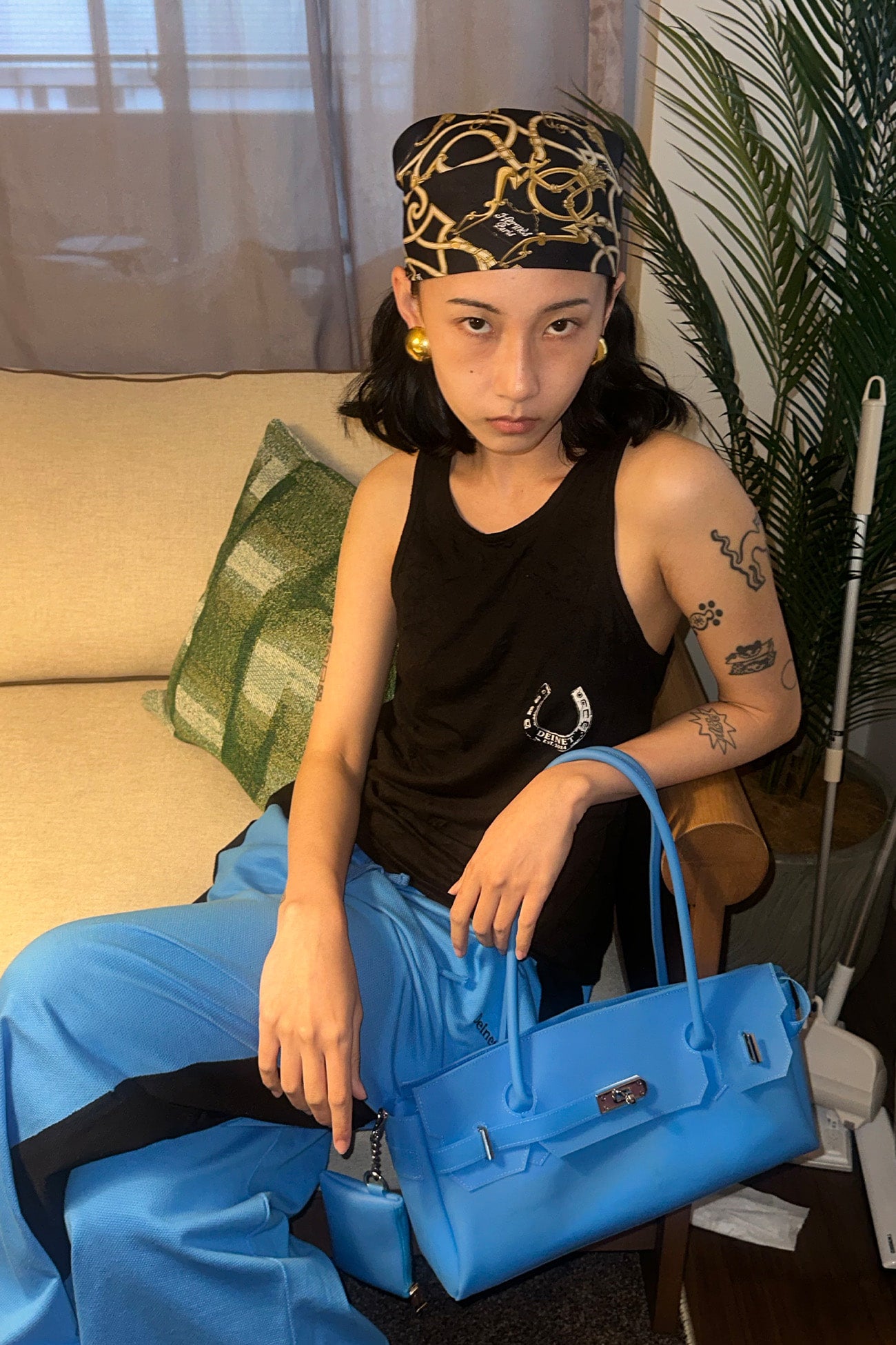 Jelly Firkin-ELLY TWO-WAY BAG IN BLUE