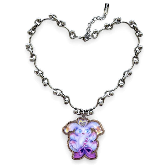 momentel - MOMENTEL bold chain rabbit necklace