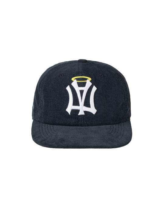aeae - AE SYMBOL CORDUROY ANGEL WING CAP [NAVY]