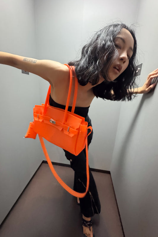 Jelly Firkin-JELLY TWO-WAY BAG IN ORANGE