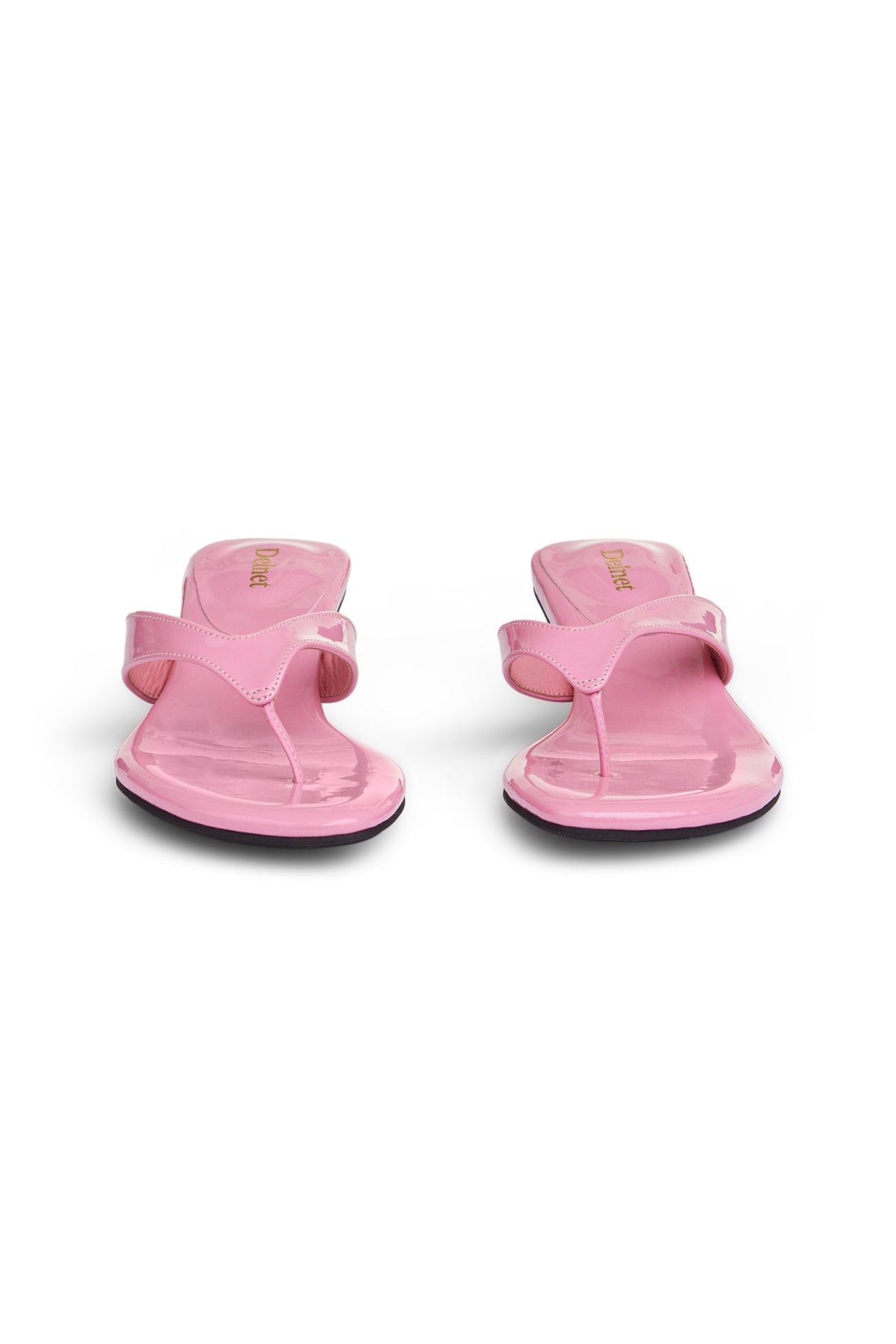 Deinet - ENAMEL FLIP FLOP IN PINK