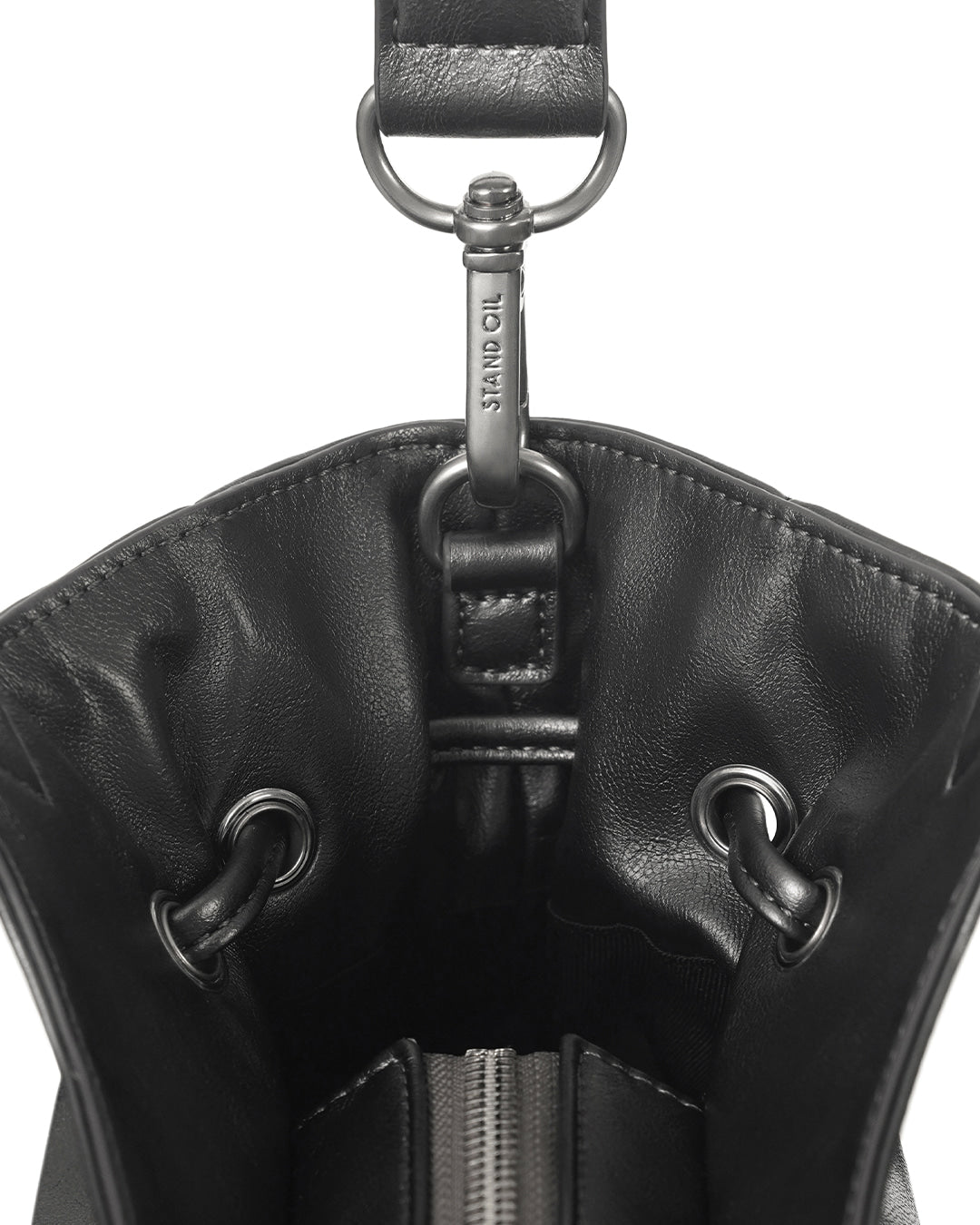 Stand oil-Breezy Bag Mini (Metallic gray)