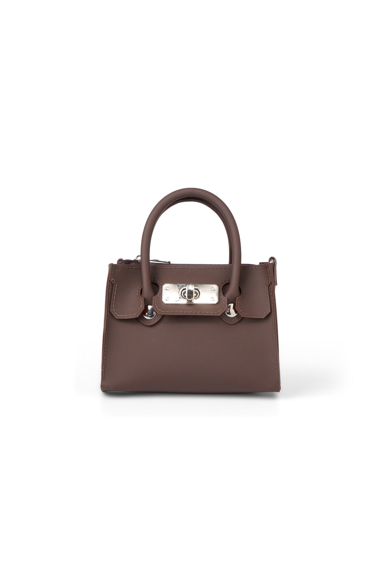 🫧JELLY BAG🫧 - JELLY CHAIN MINI BAG IN BROWN