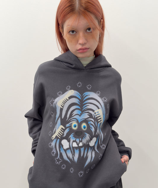 Furry Puppy Hoodie [Charcoal]