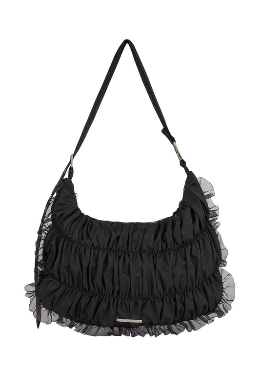 illigo - [Pre-order delivery on 10/02] Frill Bubble Big Cross Bag Black