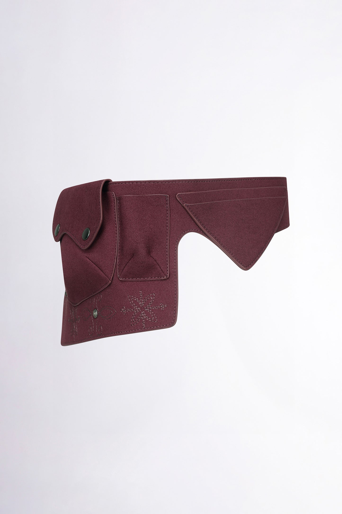 [𝐎𝐍 𝐒𝐀𝐋𝐄 !] Western Faux Suede Belt Bag Deep Purple