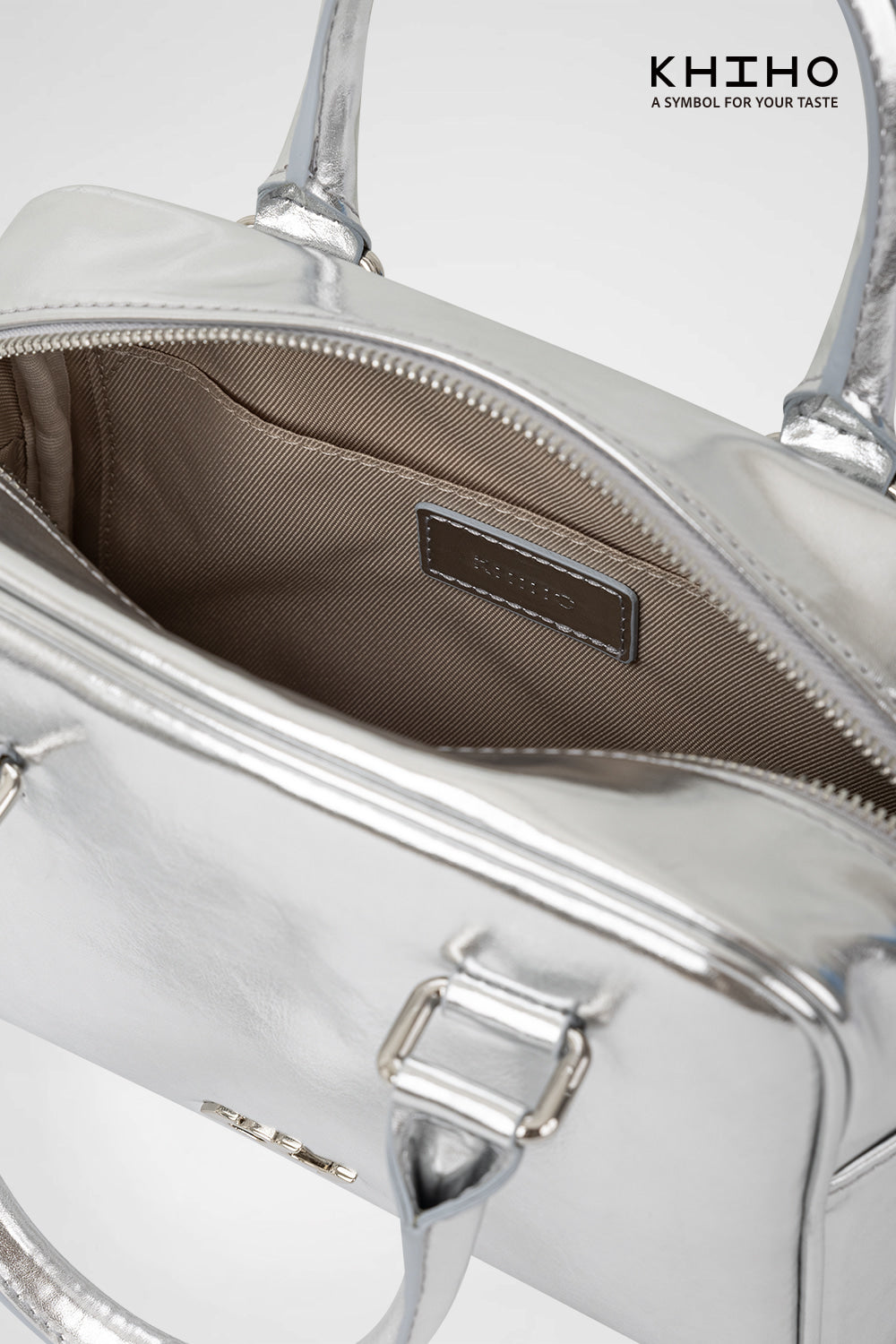 KHIHO -  CARAMEL BAG / SILVER