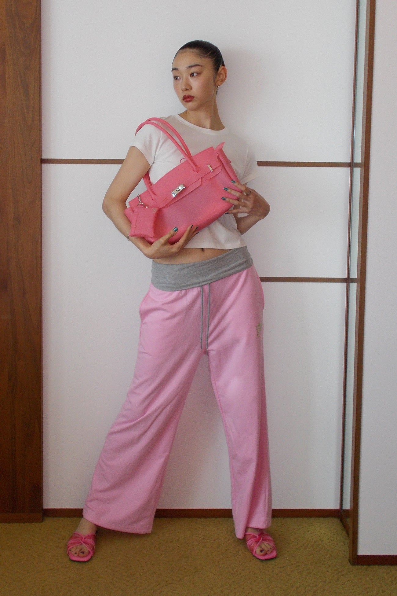 Deinet - JELLY TWISTED SLIPPERS IN PINK