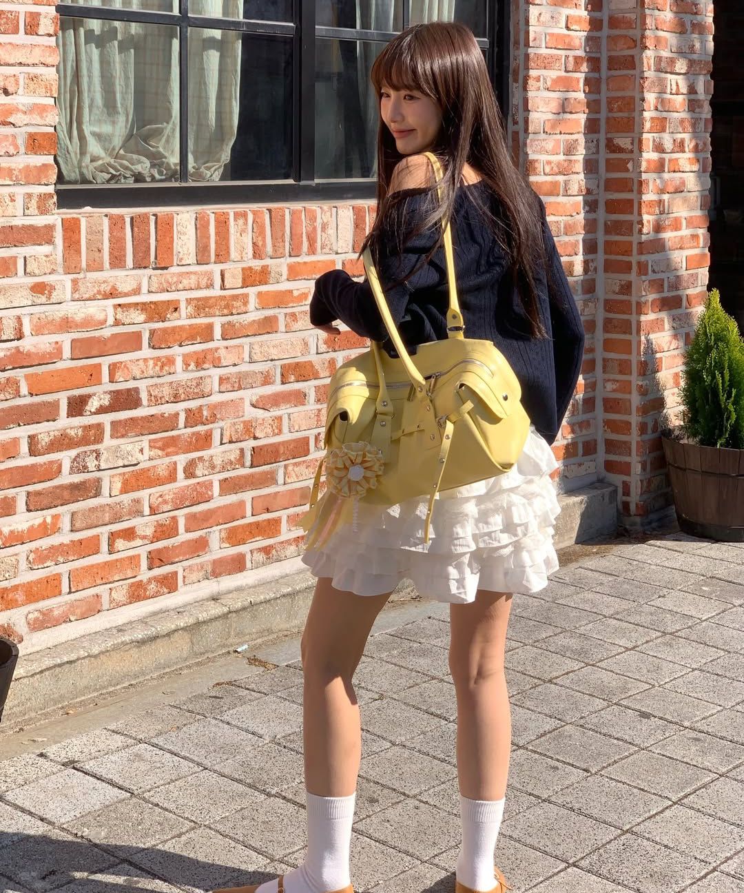 [레터리X젤라비]BELTED SERA BAG_LEMON