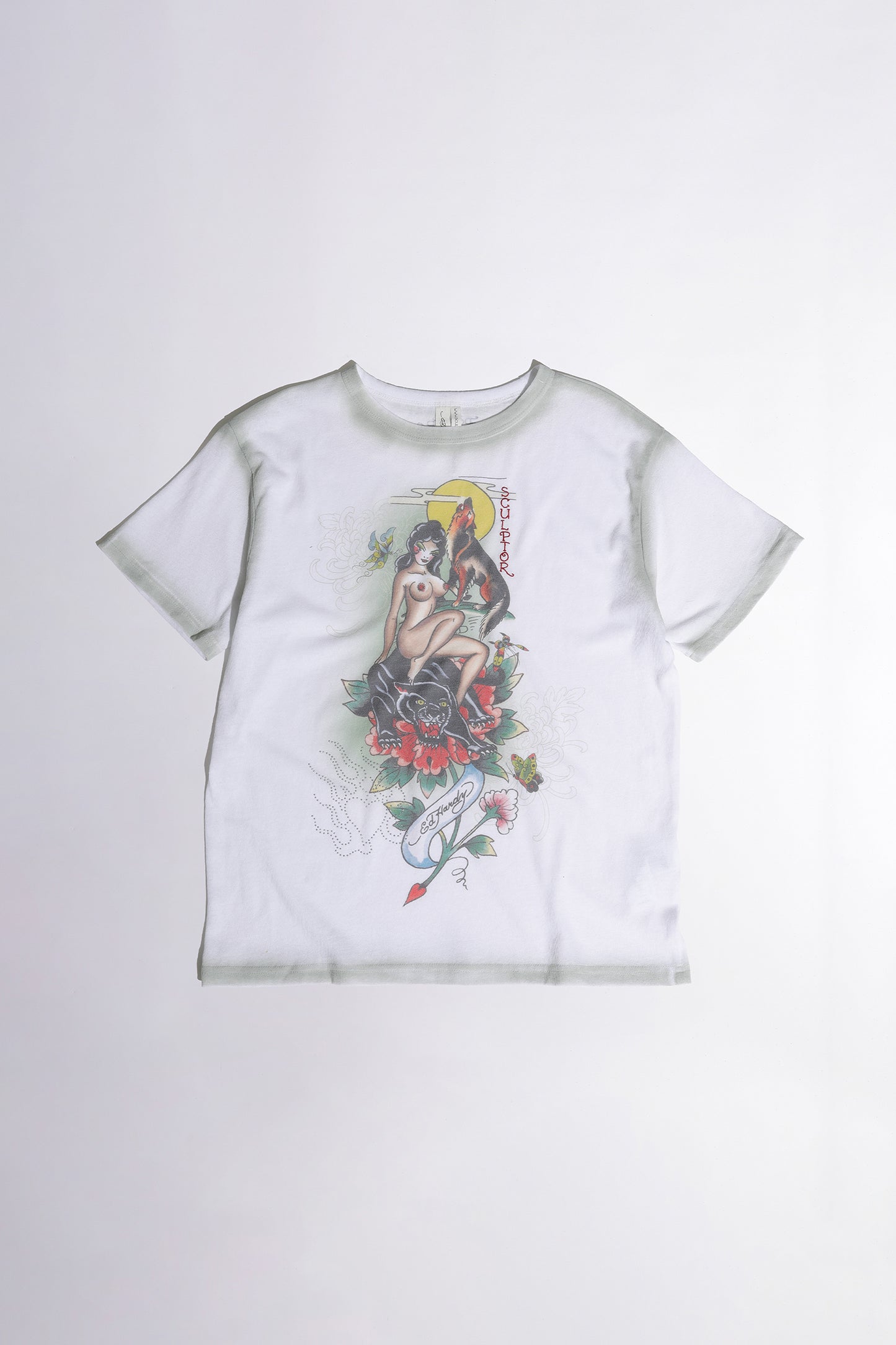 [Sculptor X Ed Hardy] Brush Tee White