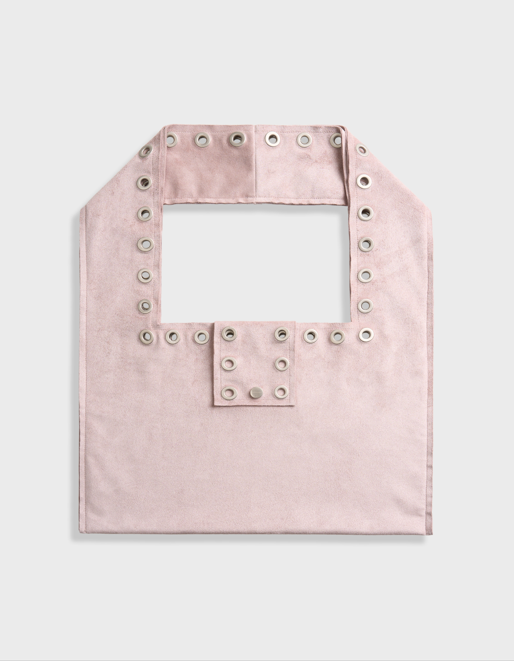 Polysooem - EYELET SUEDE SHOULDER BAG, PINK