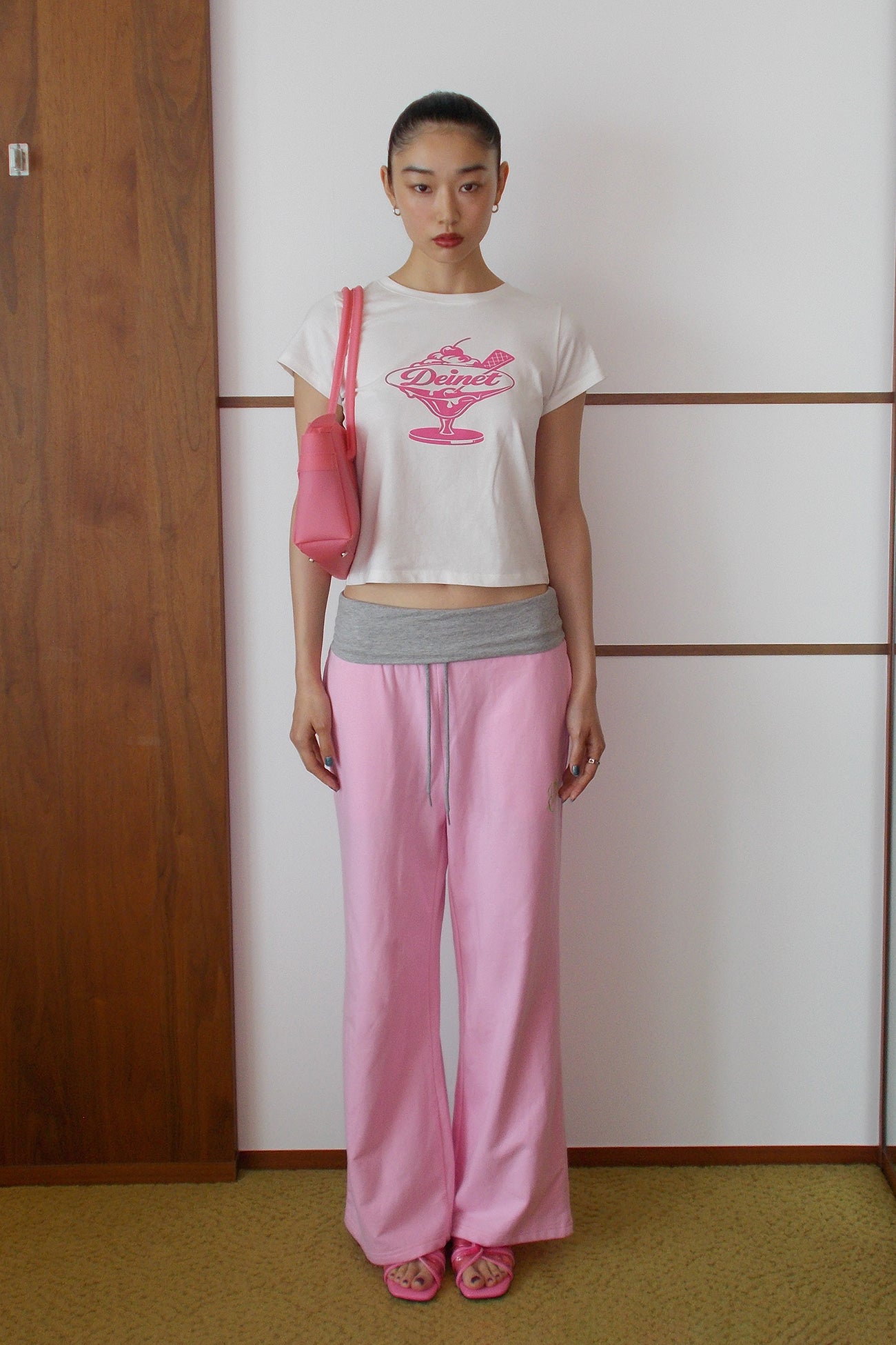Deinet - JELLY TWISTED SLIPPERS IN PINK