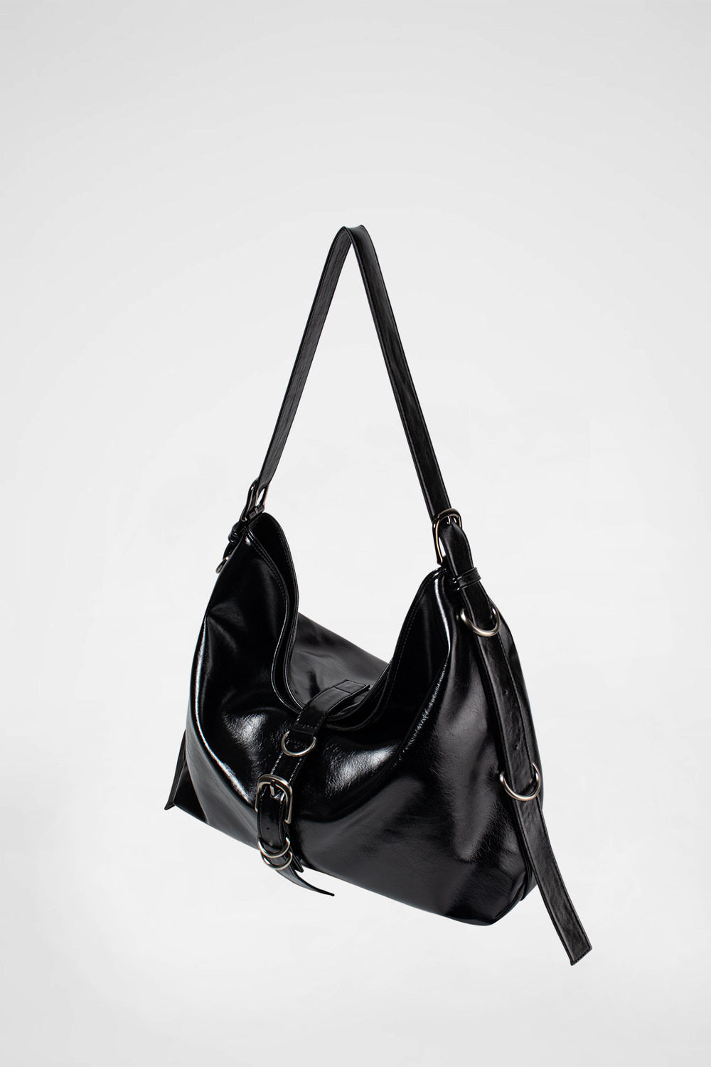 KHIHO -  DIDI BELTED BIG BAG(2-WAY) / BLACK