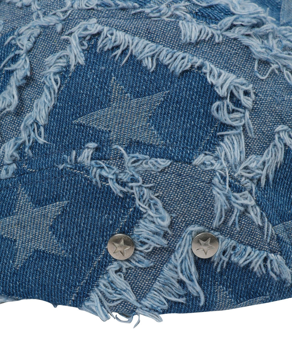 Star Rivet Hunting Cap [Light Denim]