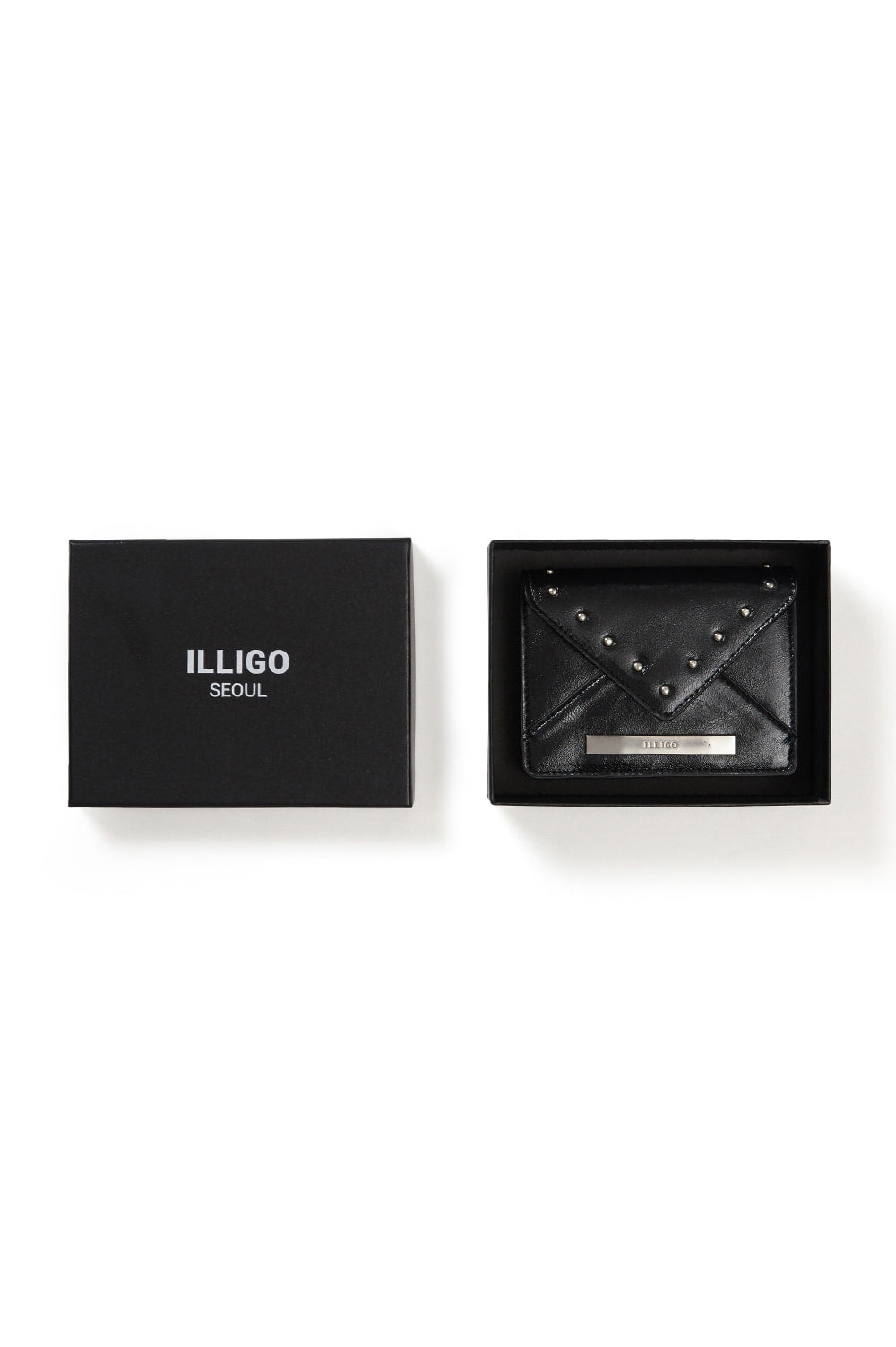 illigo - [Pre-order delivery on 09/30] Letter Fold Card Wallet Black