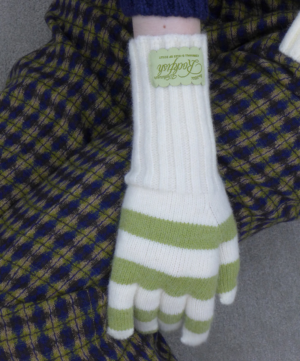 STRIPE RIBBED GLOVES - 5 colors