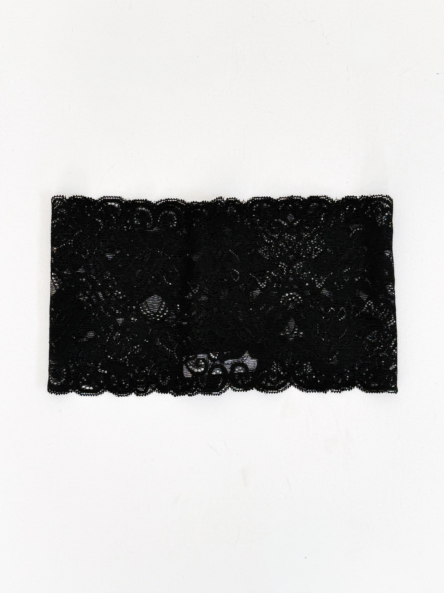 ARTIST FLOWER LACE HAIRBAND (BLACK)