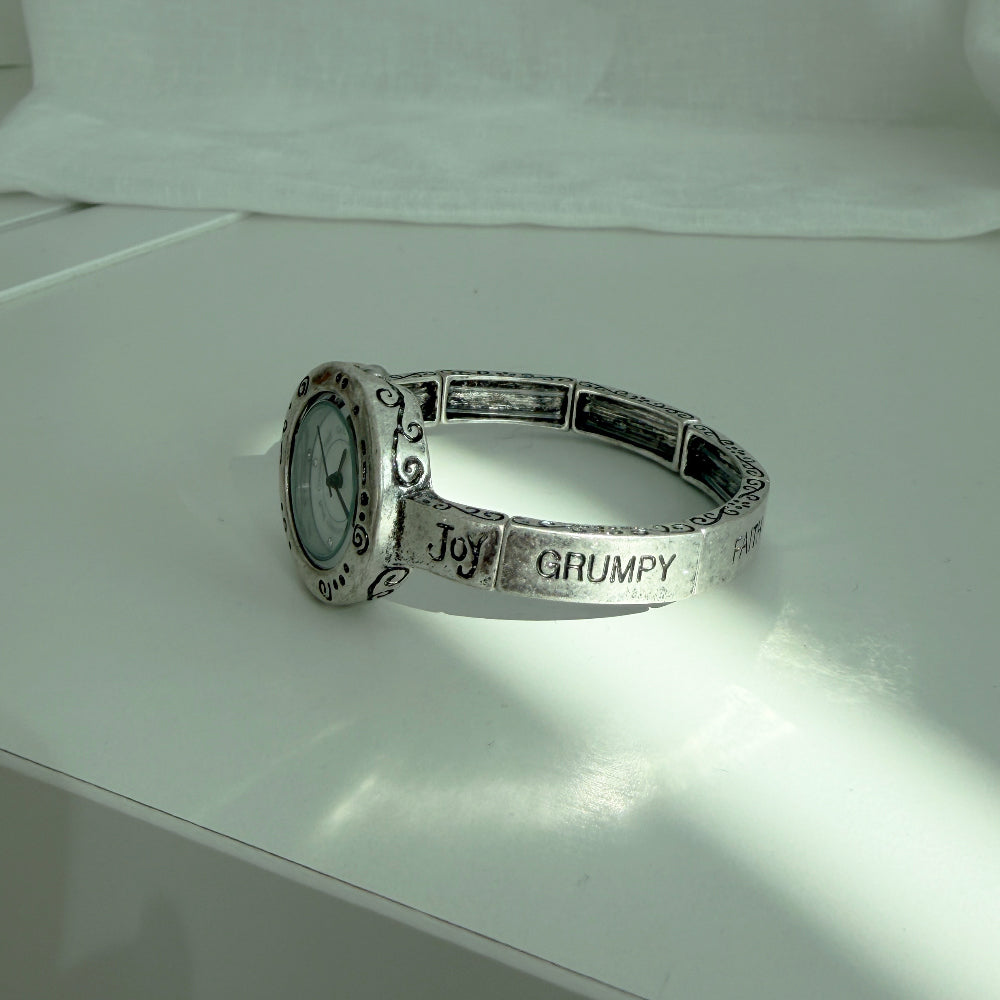 Grumpy - Shabby Spiral Letter Watch