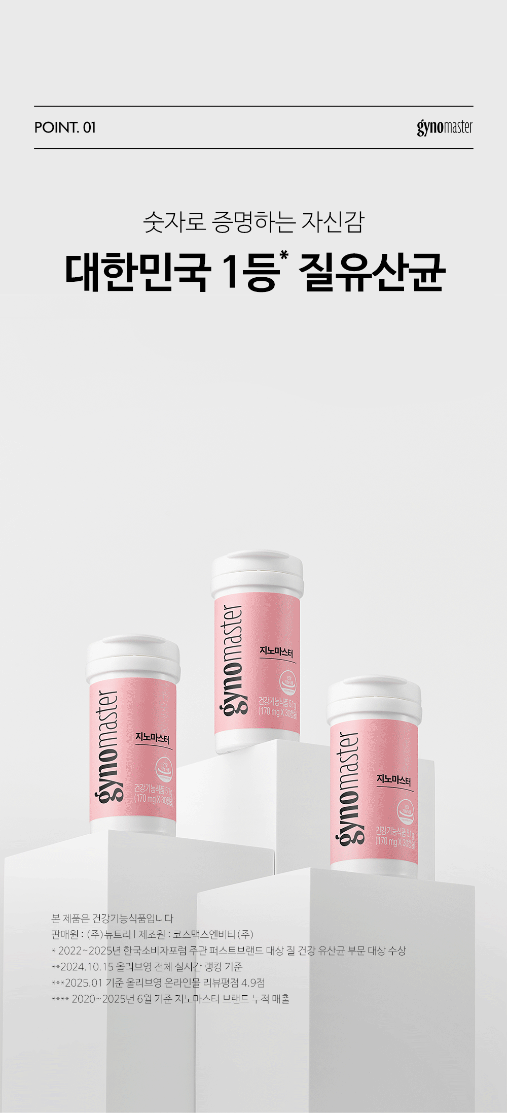 Ginomaster 乳酸菌膠囊 30 粒優質健康女性專用益生菌