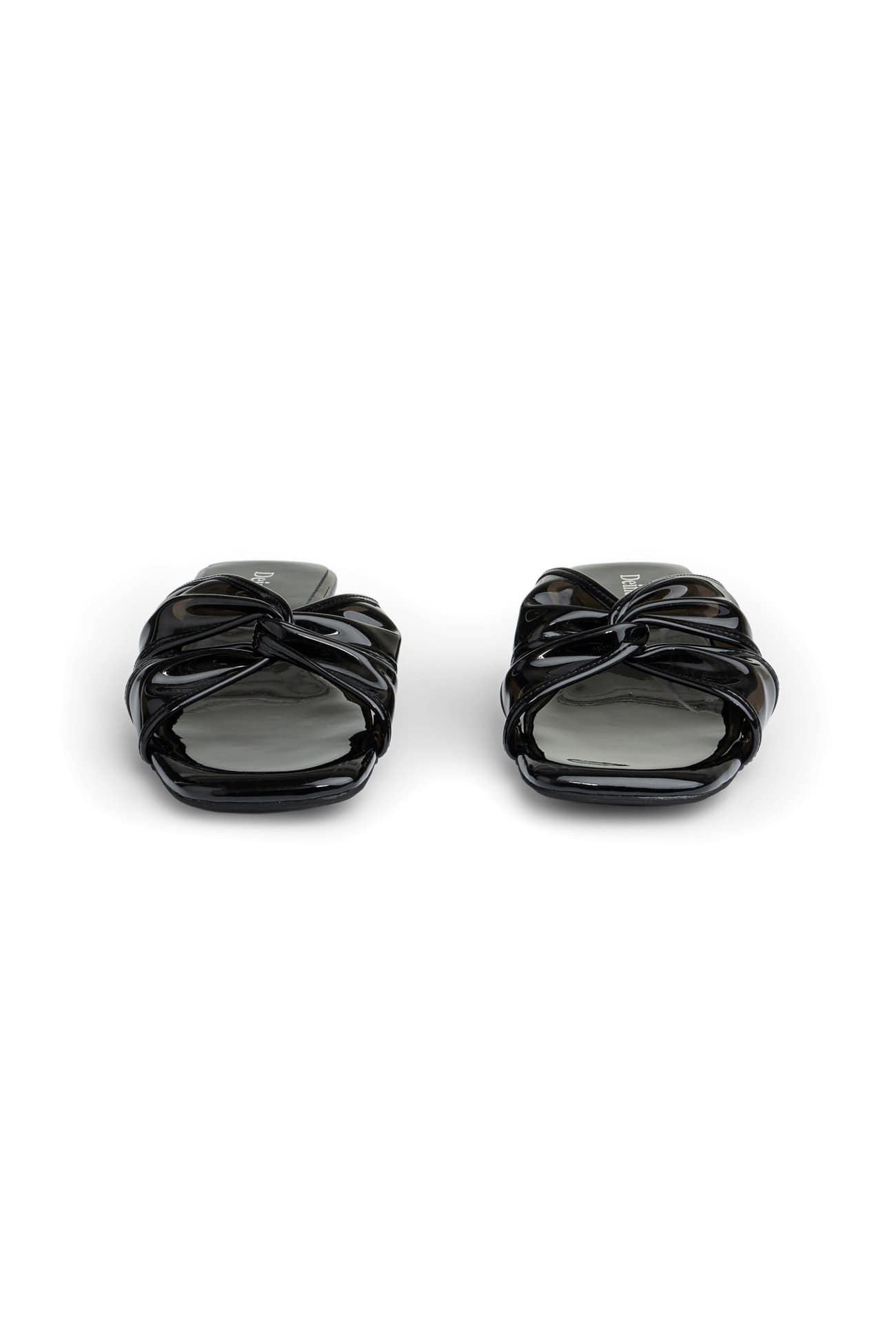 Deinet - JELLY TWISTED SLIPPERS IN BLACK
