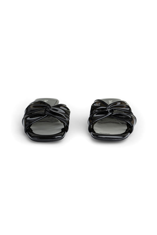 Deinet - JELLY TWISTED SLIPPERS IN BLACK