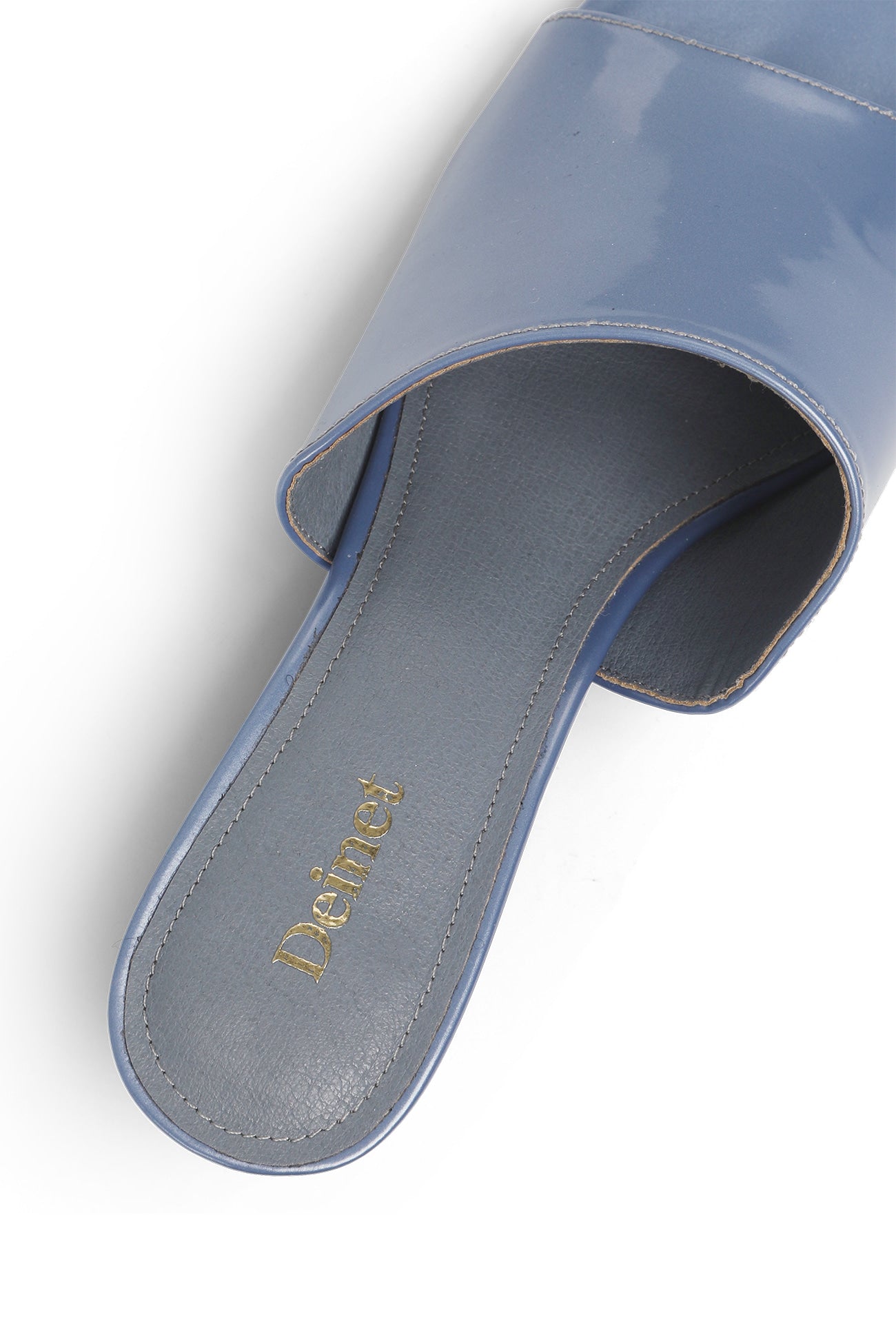 Deinet - ENAMEL SLIPPERS IN BLUE