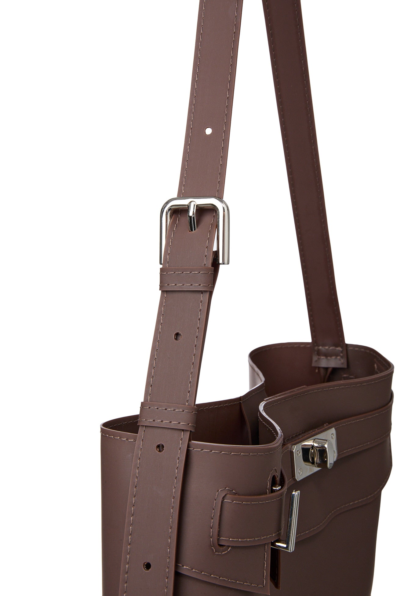 🫧JELLY BAG🫧 - JELLY TWO-WAY MIDDLE BAG IN BROWN