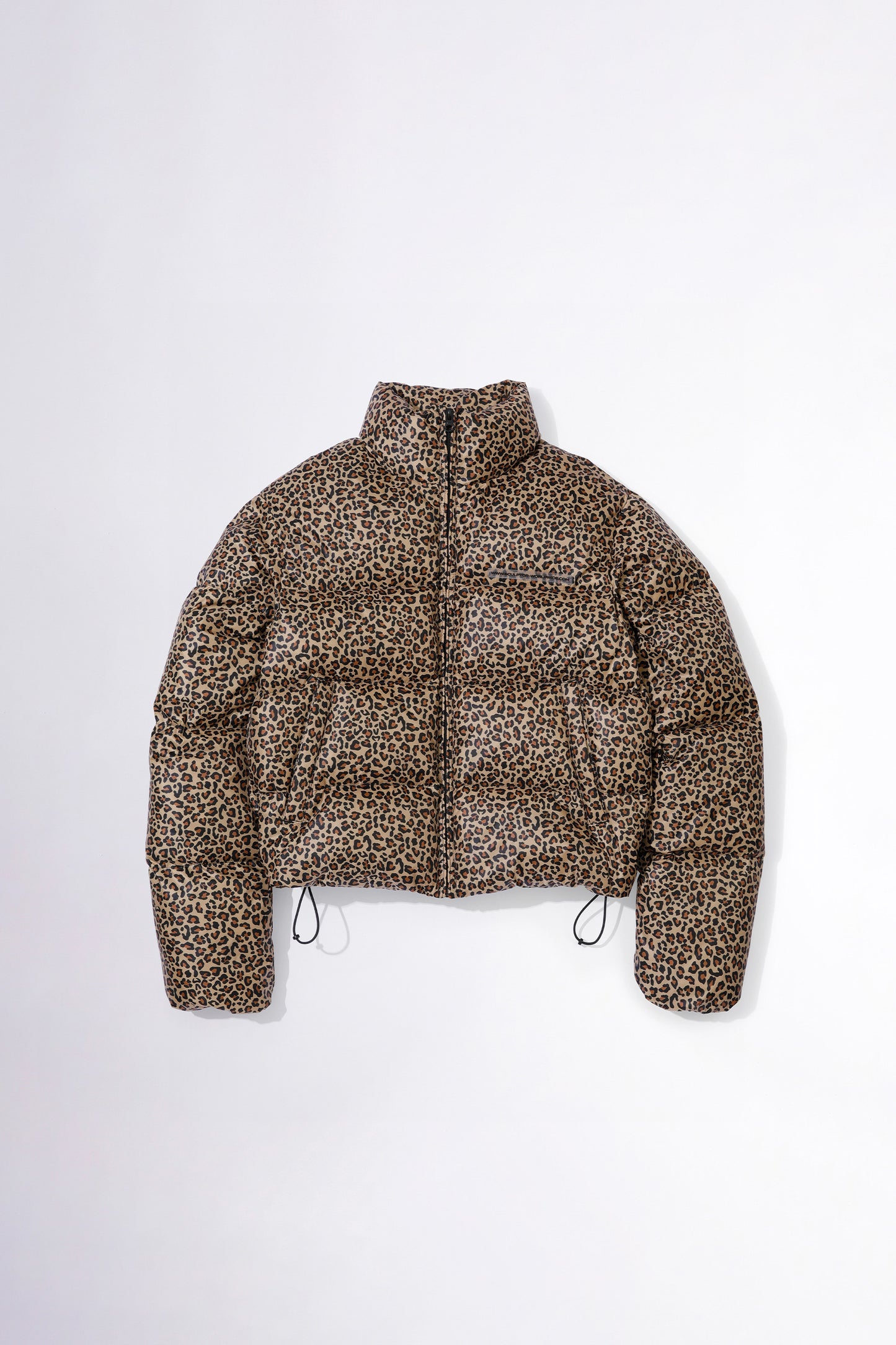 107 Cropped Puffer Down Leopard