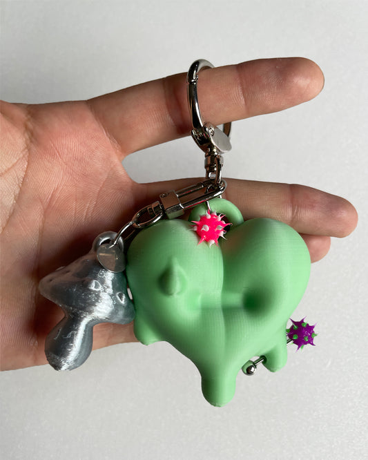 [CLUMSYCAKE X JIMI] MELTING HEART KEYCHAIN