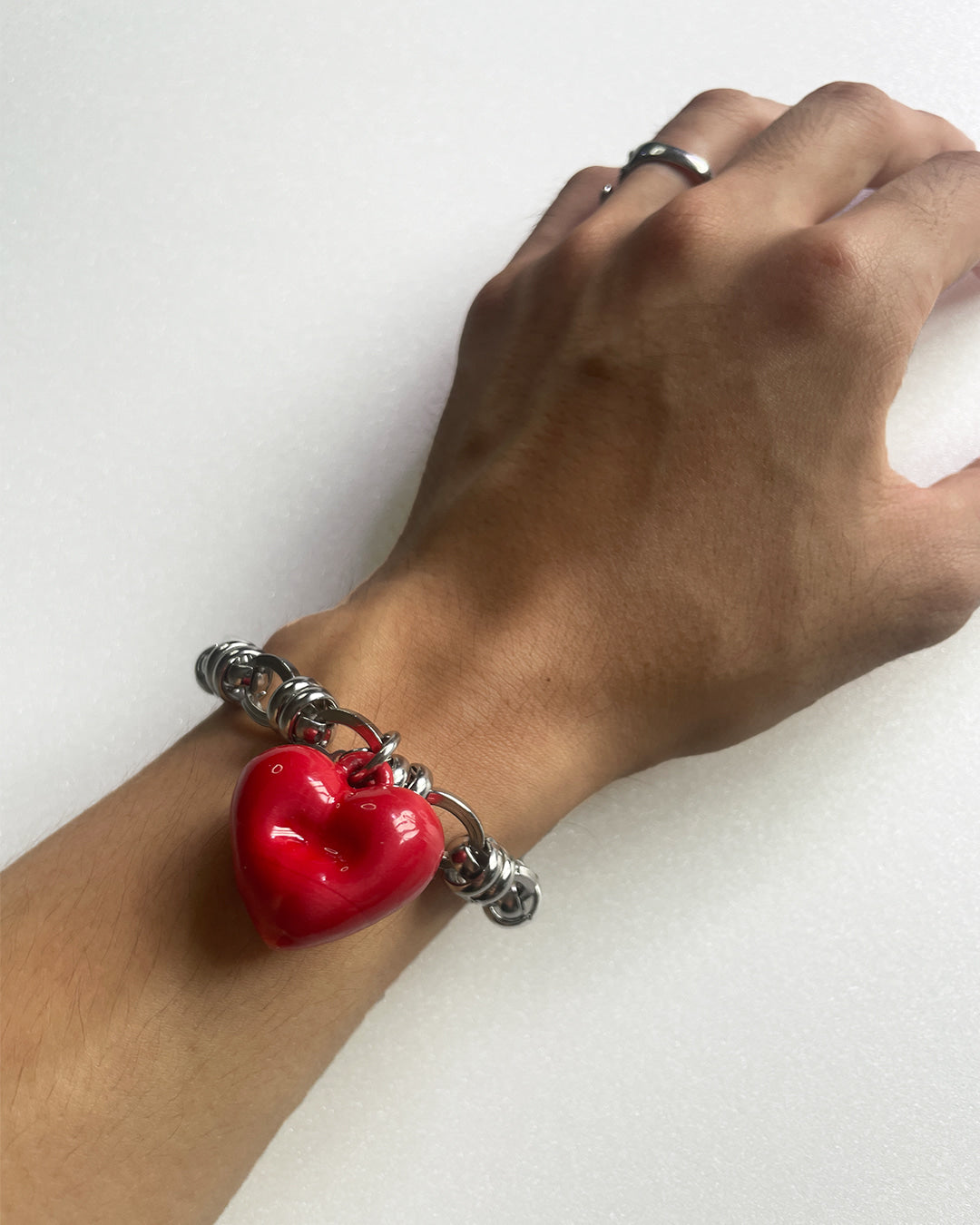 PUFFER HEART BRACELET