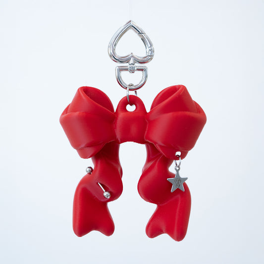 RIBBON BALM KEYCHAIN (Valentine Red) 送潤唇膏