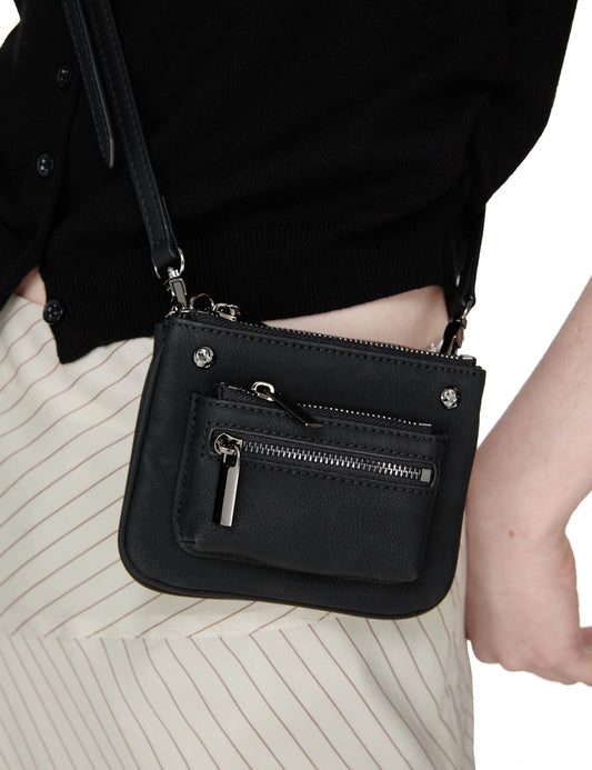 sunburnproject - Rivet Two-way Mini Bag (BLACK)