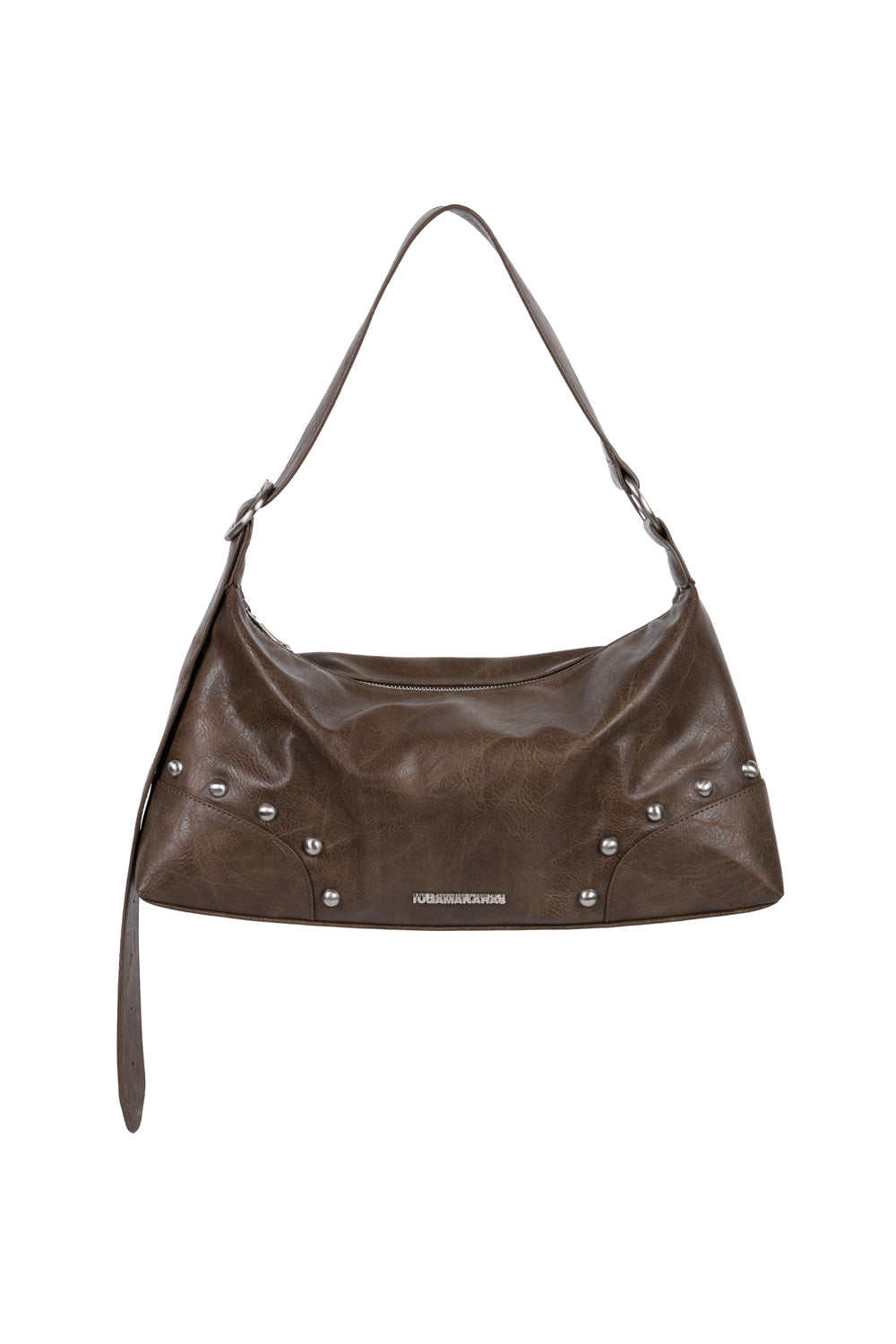 IUGA - Studded Hobo Bag (Brown)