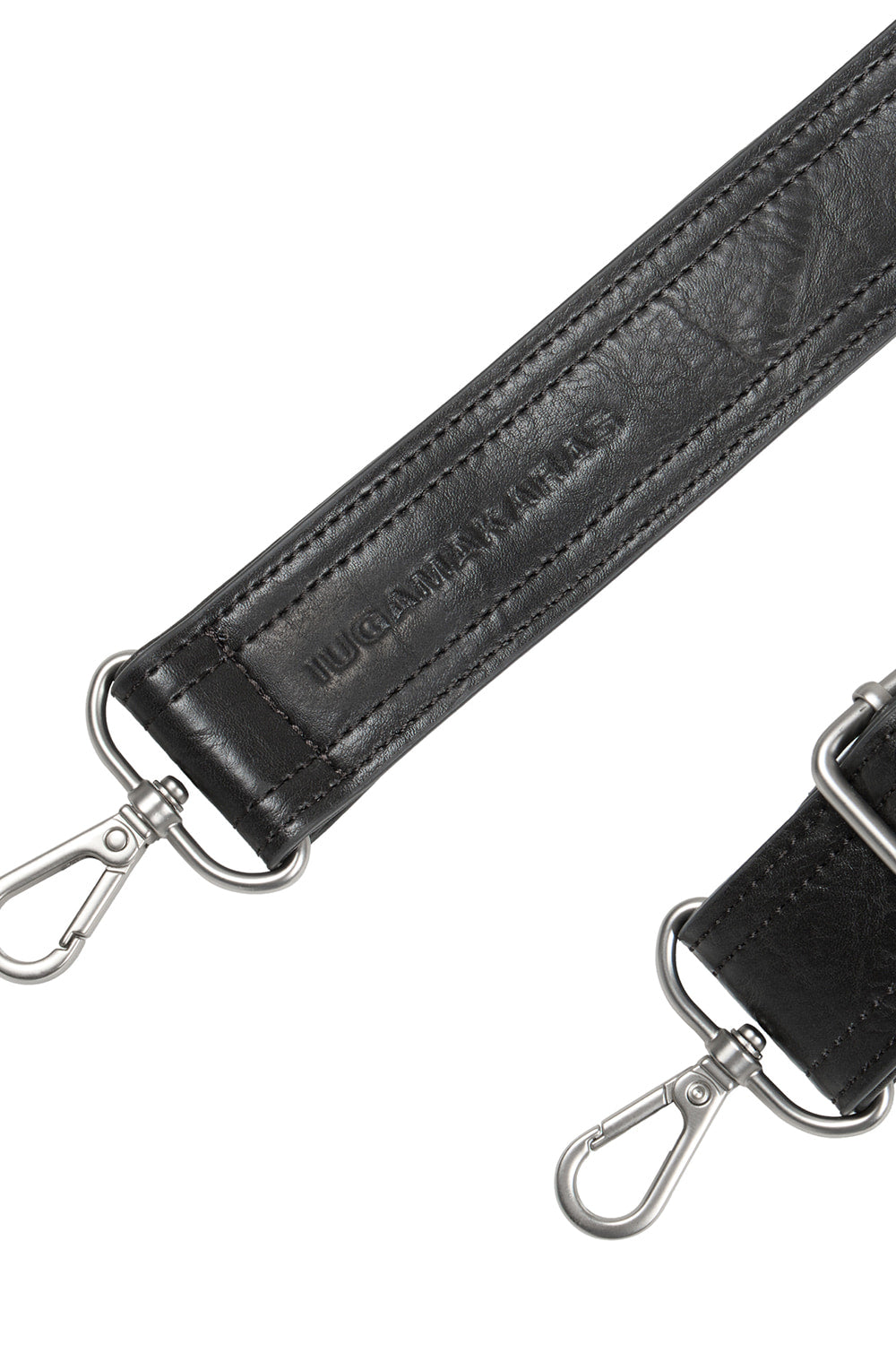 IUGA - Studded Suede Shoulder Bag (Charcoal)