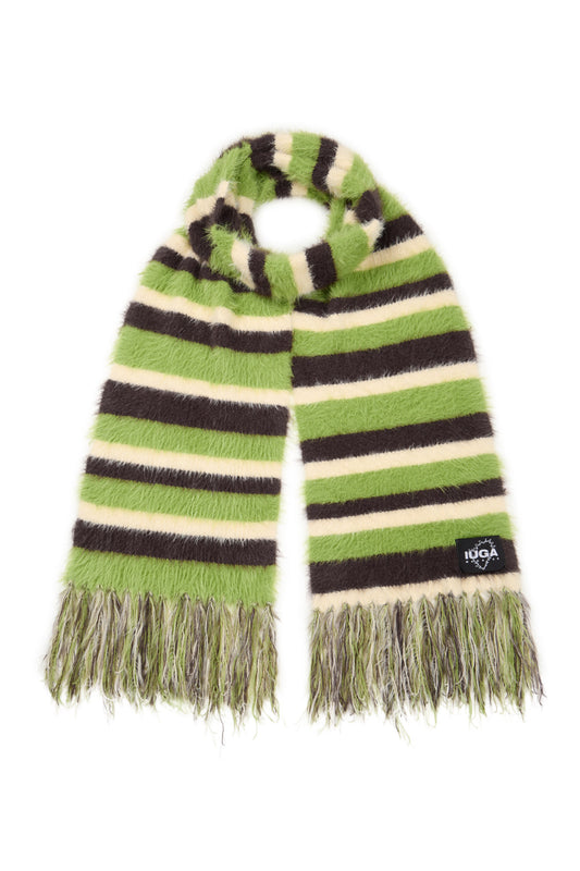 IUGA - Striped Hairy Bold Muffler (Green)