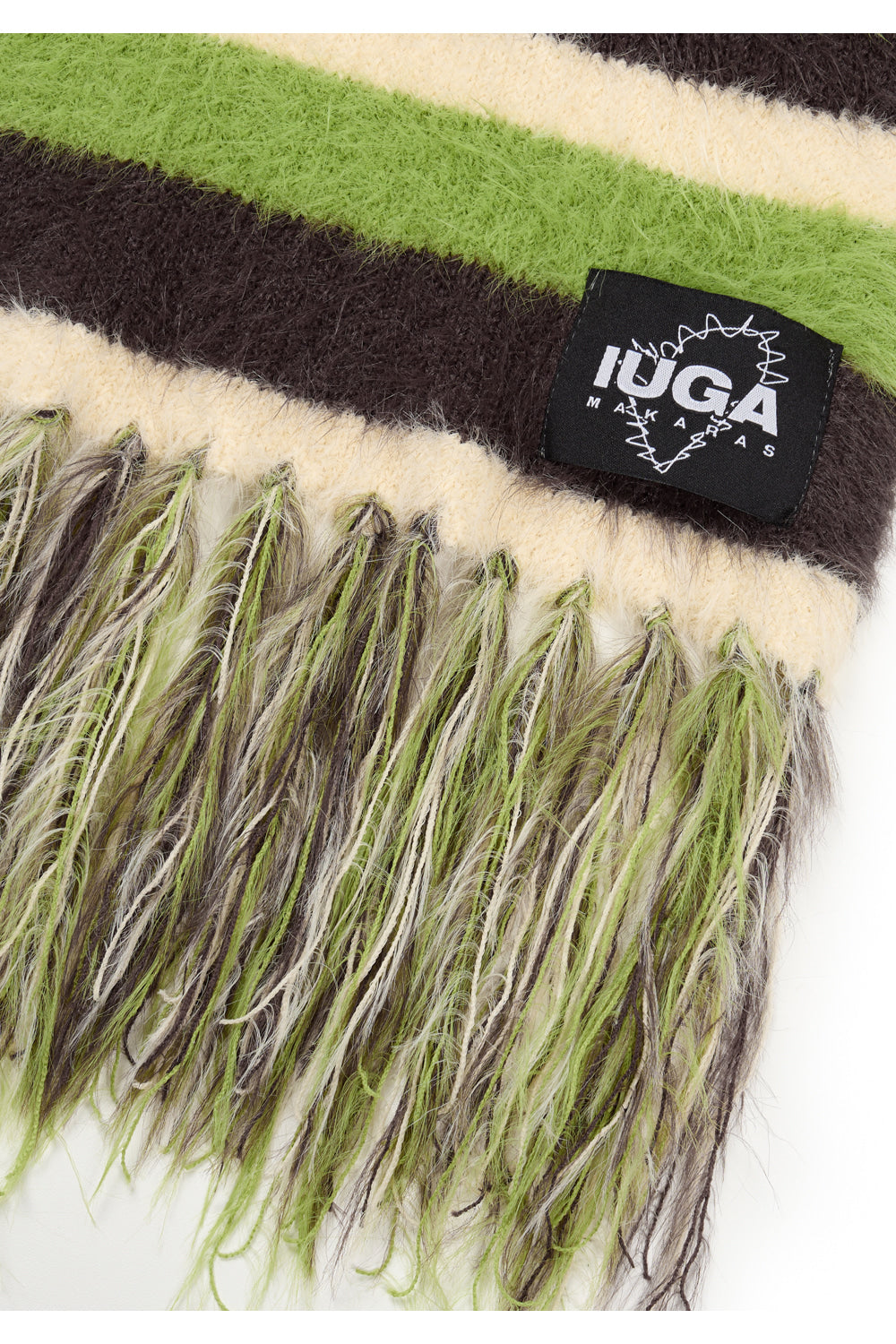 IUGA - Striped Hairy Bold Muffler (Green)