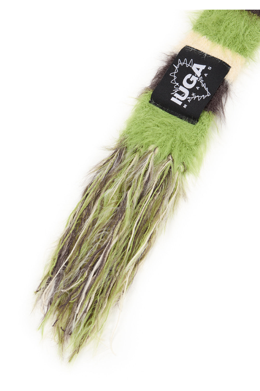 IUGA - Striped Hairy Skinny Muffler (Green)
