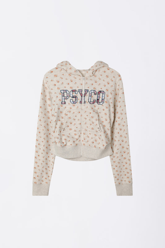 Sculptorpage - Cottage Zip-Up Hoodie Flower