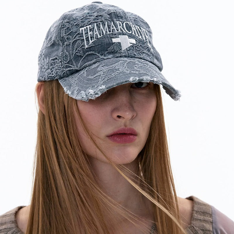 [2차 리오더]TEAMARCHIVES JACQUARD CAP (DENIM)