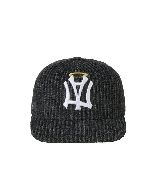 aeae - AE SYMBOL STRIPE ANGEL WING CAP [BLACK]