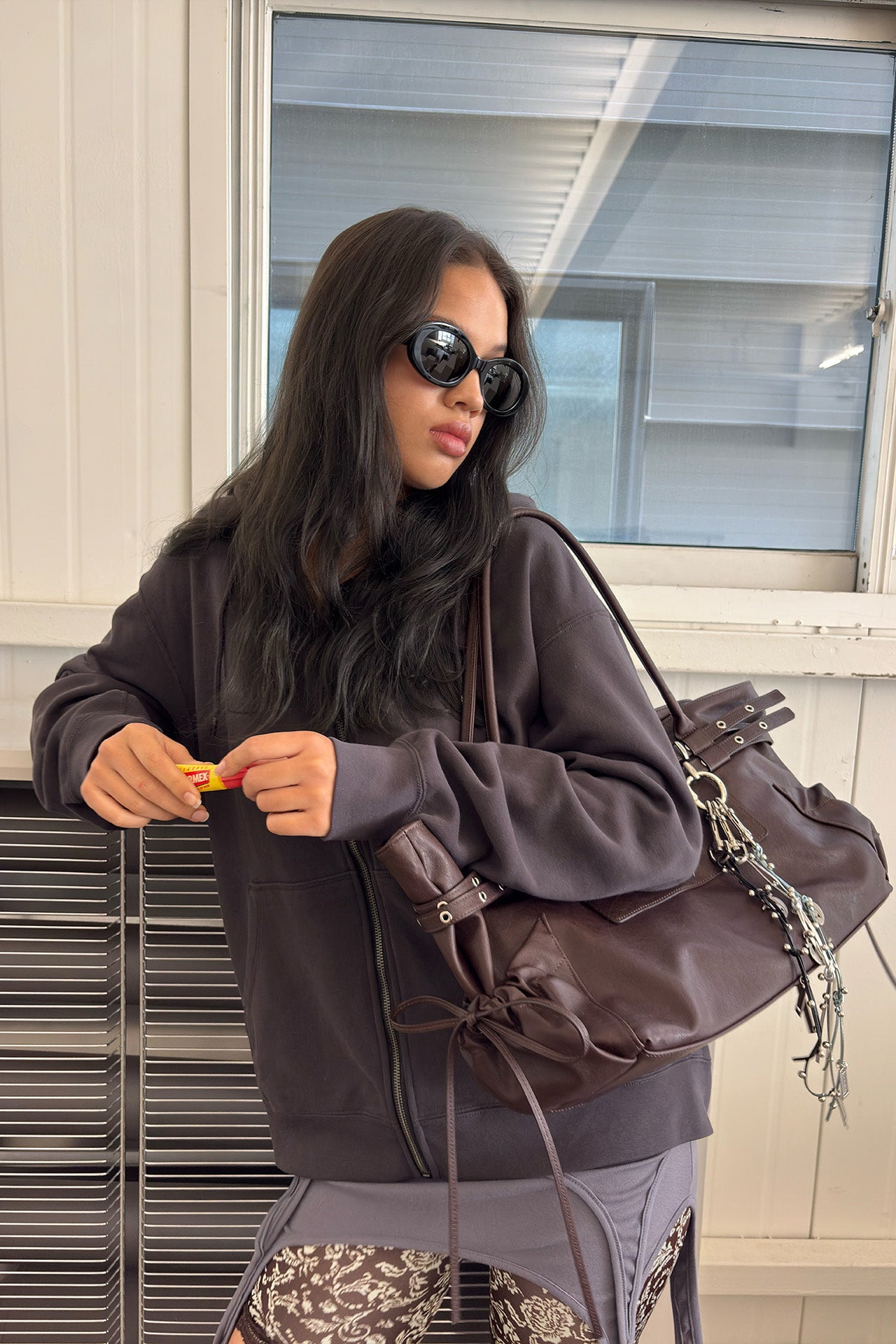 yeomim -  타운 벨트 백 town belt bag (espresso)