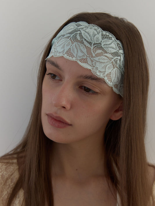 LACE HEADBAND (SKY BLUE)
