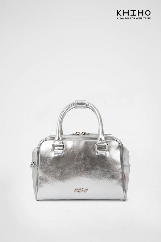 KHIHO -  CARAMEL BAG / SILVER