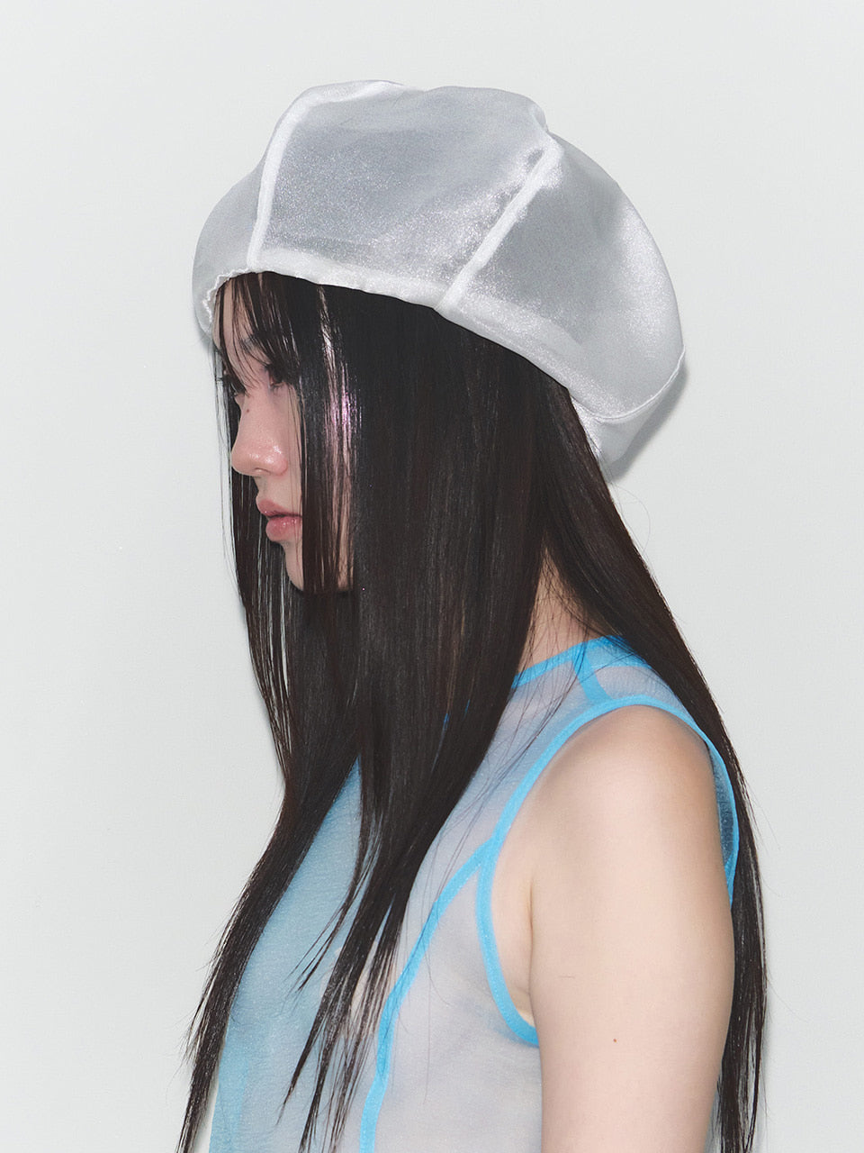 ear beret (white)