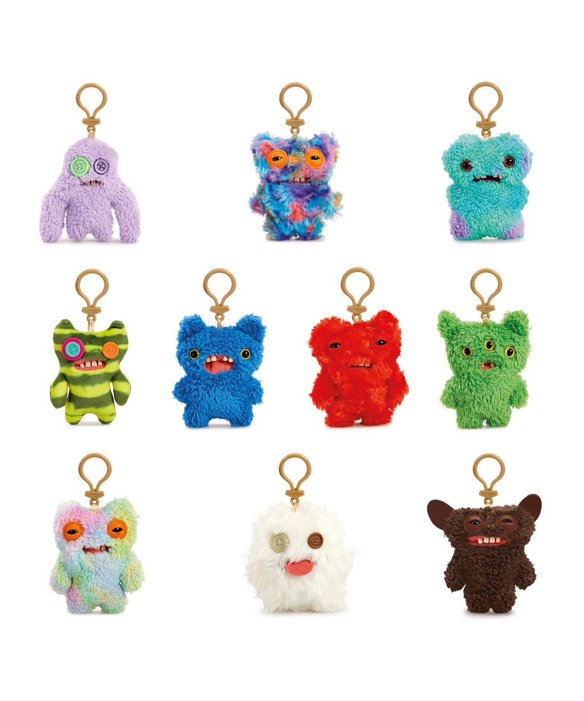 Fugglers 12cm Button Mix Keyring